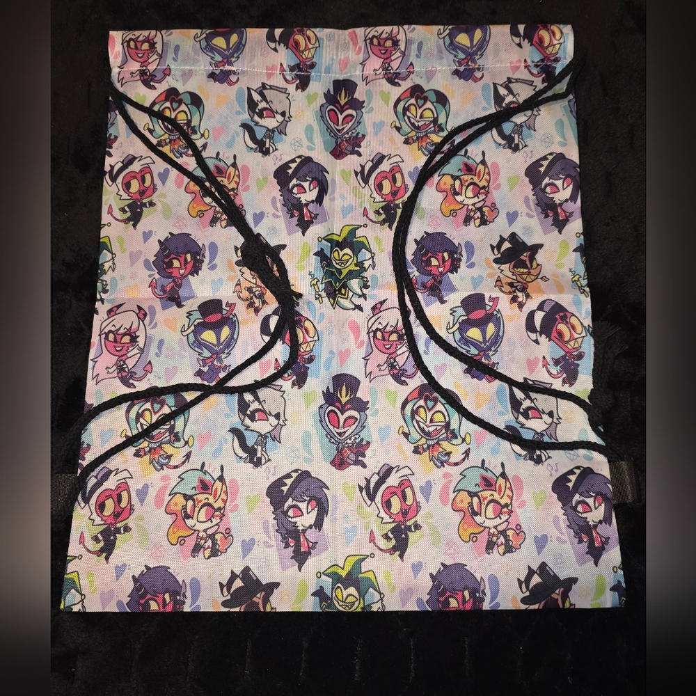 Helluva Boss Drawstring Bookbag Backpack! New Fanmade - Picture 6 of 6